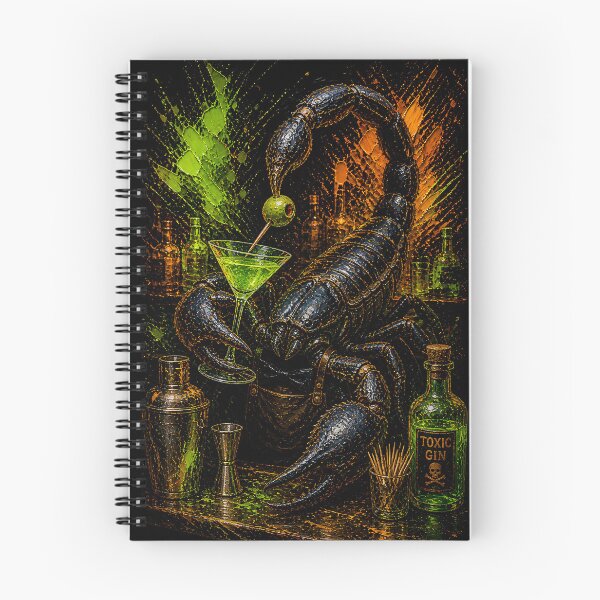 Item preview, Toxic Gin Bartender Scorpion Dark Aesthetic Art designed and sold by Vista Atelier.