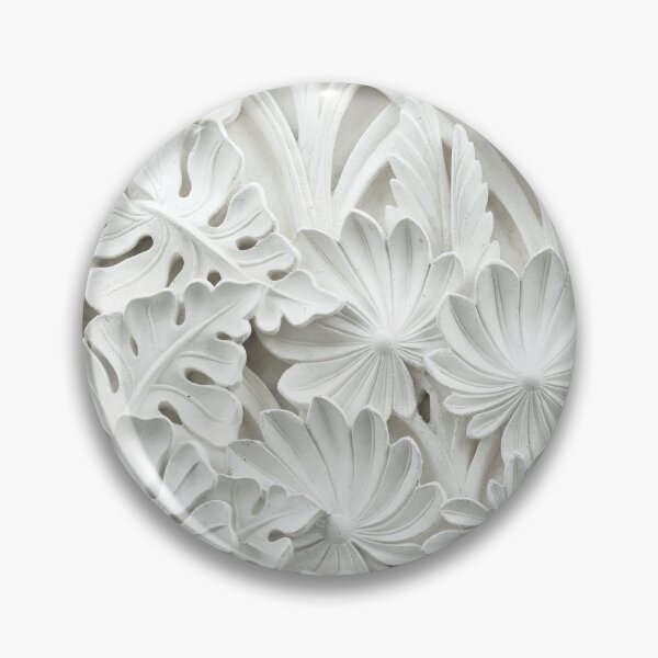 Item preview, Elegant White Marble Floral Stone Pattern designed and sold by 21 Tulips.