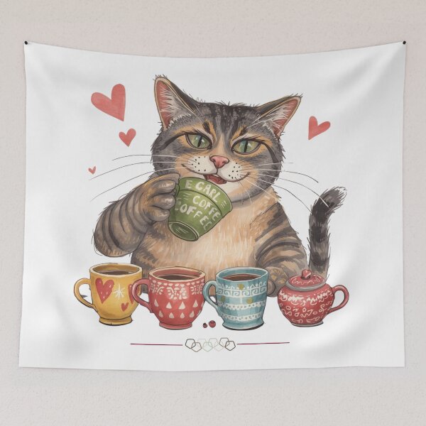 Item preview, Copy of Cat on  A winter Day designed and sold by FlowerSeller1.