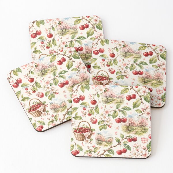 Item preview, Watercolor Cherry Orchard Pattern designed and sold by Aramdesing.