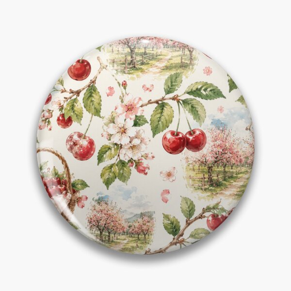 Item preview, Watercolor Cherry Orchard Pattern designed and sold by Aramdesing.