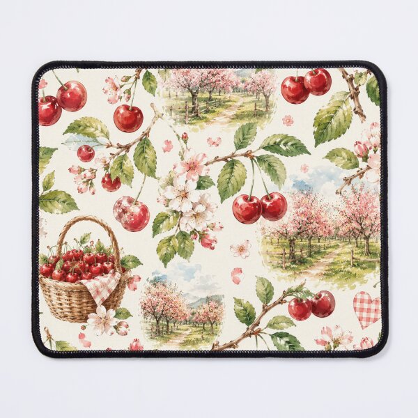 Item preview, Watercolor Cherry Orchard Pattern designed and sold by Aramdesing.