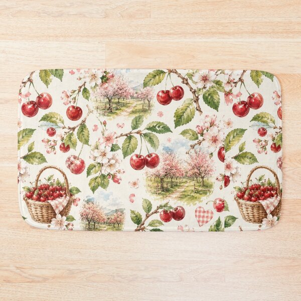 Item preview, Watercolor Cherry Orchard Pattern designed and sold by Aramdesing.