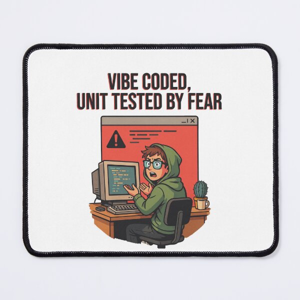 Item preview, Vibe Coded Unit Tested By Fear Programmer Humor designed and sold by Bianca Oltean.