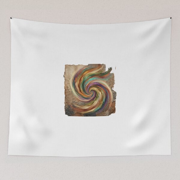 Item preview, Abstract Textured Multi Color Paint Swirl  designed and sold by Creatby7030.