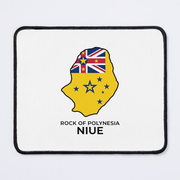 Item preview, Niue Flag Island Silhouette Rock of Polynesia designed and sold by DuckOddity.