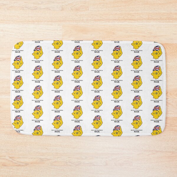 Item preview, Niue Flag Island Silhouette Rock of Polynesia designed and sold by DuckOddity.