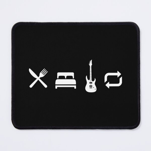 Item preview, Eat Sleep Guitar Repeat - white version designed and sold by KoenPod.