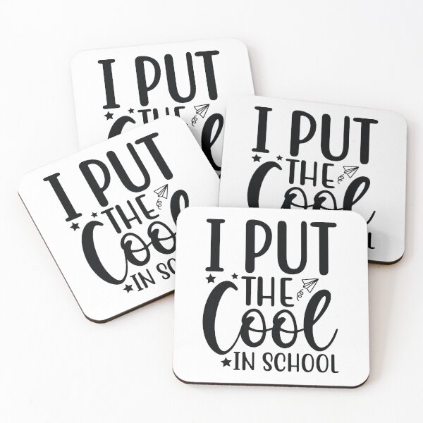 Item preview, I Put The Cool In School - Cute Kindergarten Teacher Grade Classroom Student Gift designed and sold by FuzionRaptor.