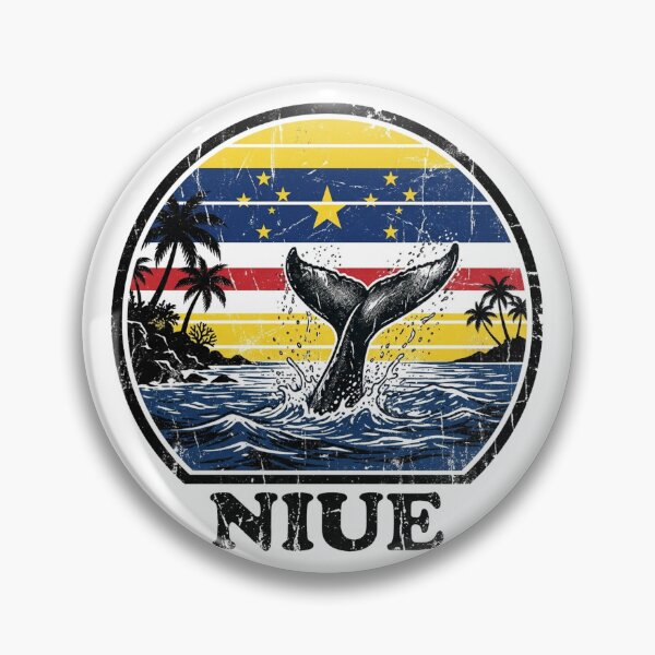 Item preview, Vintage 70s Sunset Niue Humpback Whale designed and sold by DuckOddity.