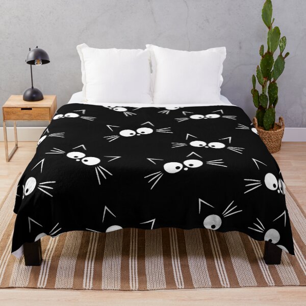 Item preview, Cute Black Cat Pattern designed and sold by ValentinaHramov.