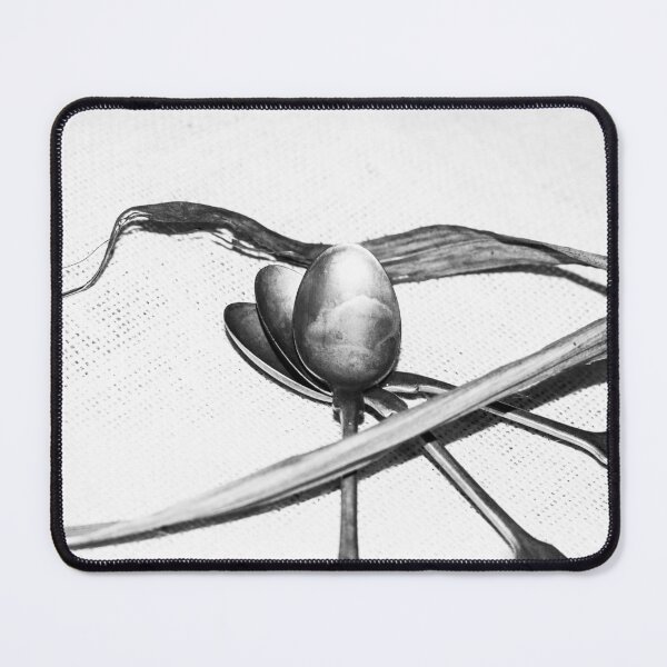 Item preview, Minimalist Spoon Composition – Black and White Still Life Photography designed and sold by MagnishArt.