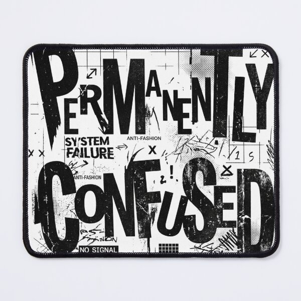 Item preview, PERMANENTLY CONFUSED | Anti Design Typography Streetwear designed and sold by afarkar.