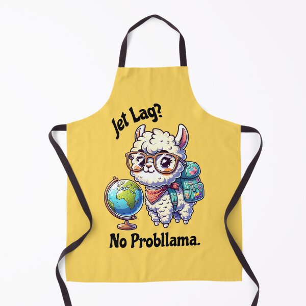 Item preview, Jet Lag? No Probllama Funny Traveling Llama Adventure Design designed and sold by Sachie's Studio.