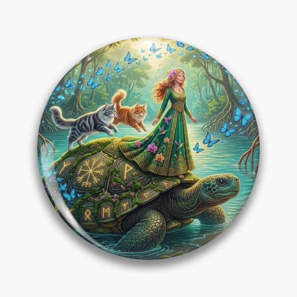 Item preview, Rune Keeper of the Enchanted Swamp designed and sold by nordicmyths.