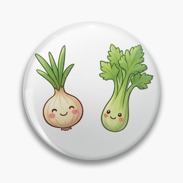 Item preview, Happy smiling cute onion and celery friends designed and sold by nyeggy.