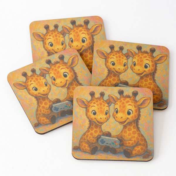 Item preview, Twin Giraffes designed and sold by Arcade&Pixel.