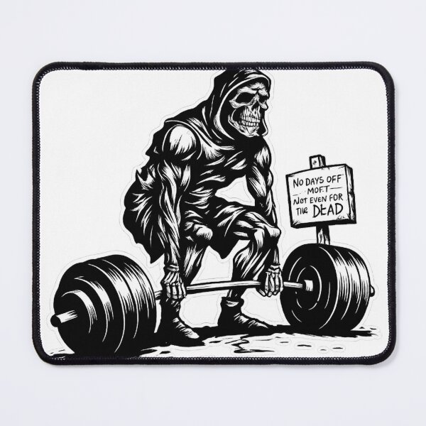 Item preview, Grim Reaper Gym – No Days Off Not Even Dead Dark Fitness Shirt designed and sold by asmaqa.
