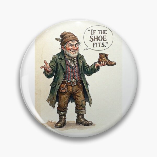 Item preview, "If the Shoe Fits" - Whimsical Old Cobbler Watercolor Illustration designed and sold by TB-73.