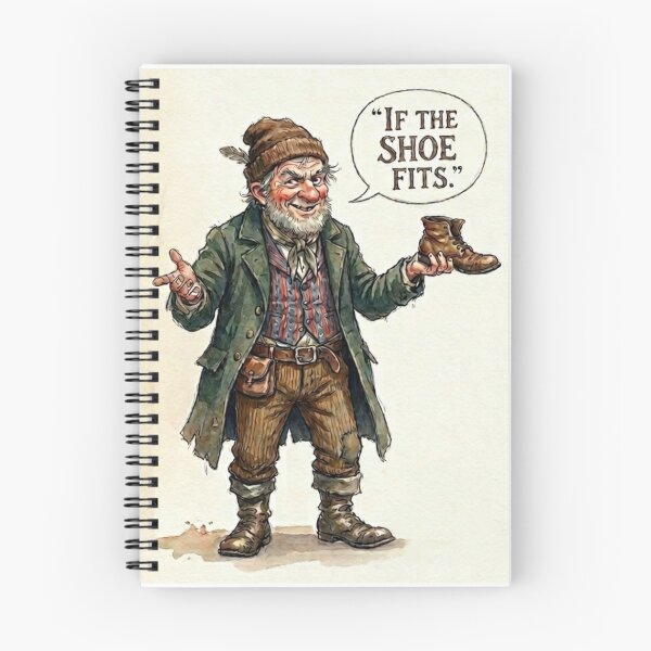 Item preview, "If the Shoe Fits" - Whimsical Old Cobbler Watercolor Illustration designed and sold by TB-73.