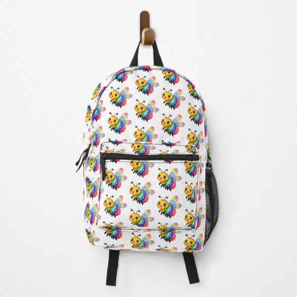 Item preview, Rainbow Tie-Dye Bee Cute Kawaii Art designed and sold by jgvisualarts.