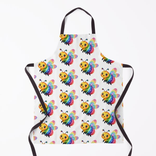 Item preview, Rainbow Tie-Dye Bee Cute Kawaii Art designed and sold by jgvisualarts.