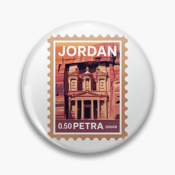 Item preview, Jordan Petra Vintage Postage Stamp Sticker designed and sold by LukaRealm.