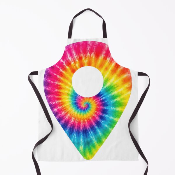 Item preview, Tie Dye Rainbow Spiral Location Pin designed and sold by jgvisualarts.