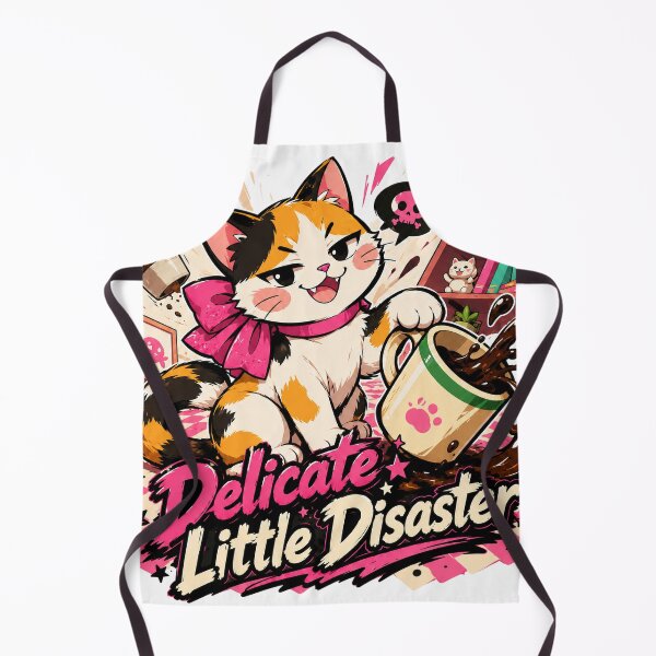 Item preview, Delicate Little Disaster Coffee Cat designed and sold by StillWildink.