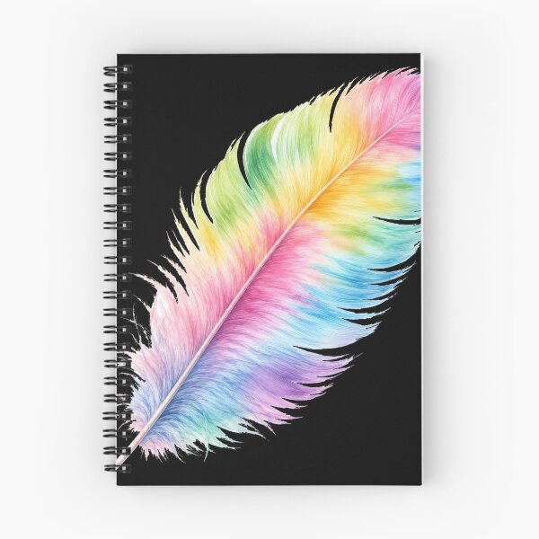 Item preview, Rainbow Watercolor Feather Art Print designed and sold by jgvisualarts.