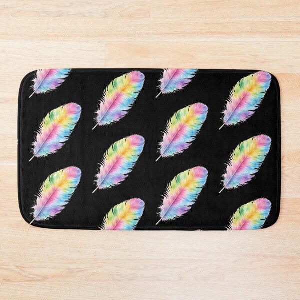 Item preview, Rainbow Watercolor Feather Art Print designed and sold by jgvisualarts.