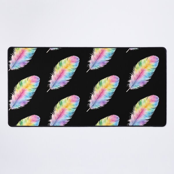 Item preview, Rainbow Watercolor Feather Art Print designed and sold by jgvisualarts.