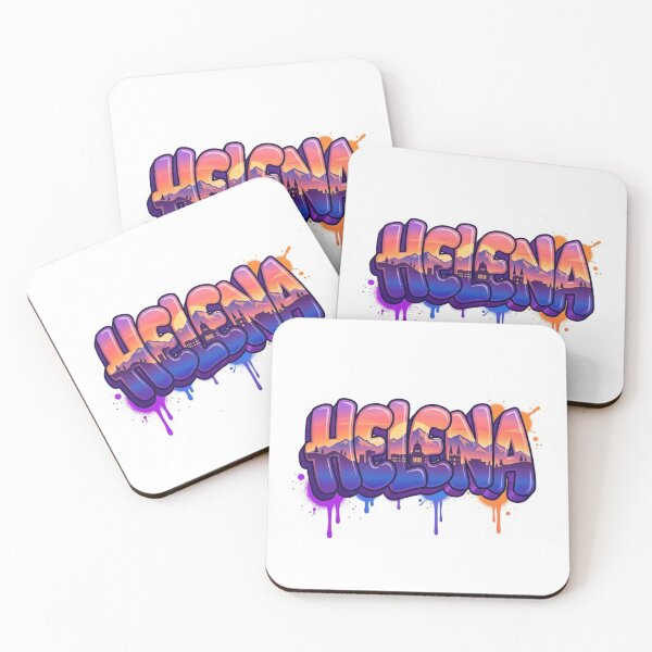 Item preview, Helena Mountain Graffiti Sticker designed and sold by Imaginarium of Chaos falcon88 .