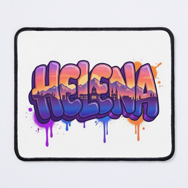 Item preview, Helena Mountain Graffiti Sticker designed and sold by Imaginarium of Chaos falcon88 .