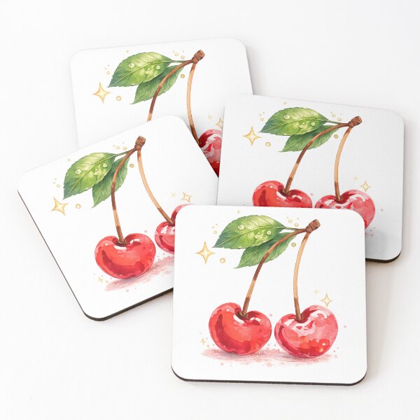 Item preview, Watercolor Cherry Sticker | Cute Cherry Aesthetic | Cottagecore Coquette Fruit Art designed and sold by sumodesign.