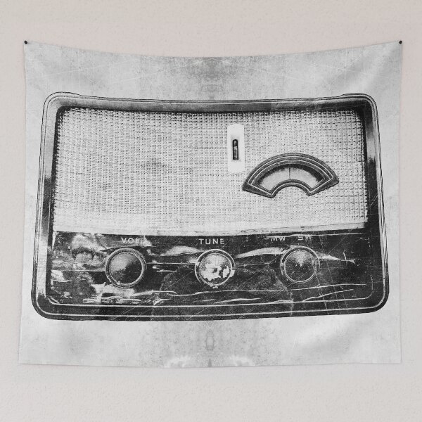 Item preview, Vintage AM Shortwave Radio Bakelite Dial Dark Analog designed and sold by Ghoul Enterprises.