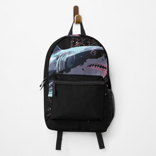 Item preview, Synthwave Great White Shark Futuristic Ocean Design designed and sold by Shape-Forge.
