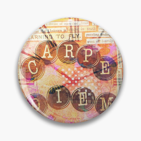 Item preview, Carpe Diem Mixed Media Collage | Destination Unknown Inspirational Art designed and sold by bewitchedcuties.
