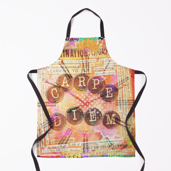 Item preview, Carpe Diem Mixed Media Collage | Destination Unknown Inspirational Art designed and sold by bewitchedcuties.