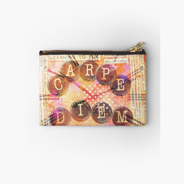 Item preview, Carpe Diem Mixed Media Collage | Destination Unknown Inspirational Art designed and sold by bewitchedcuties.