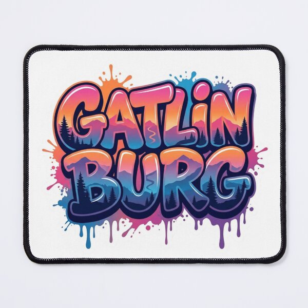 Item preview, Gatlinburg Skyline Graffiti Sticker designed and sold by Imaginarium of Chaos falcon88 .