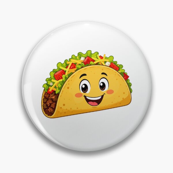 Item preview, Cute Happy Taco Cartoon Food Mascot designed and sold by American Spirit.