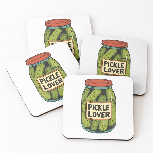 Item preview, Pickle Lover – Cute Vintage Pickle Jar Cartoon | Funny Pickle Sticker & T-Shirt designed and sold by Basma Designs | Funny Shirts, Stickers & Mugs.