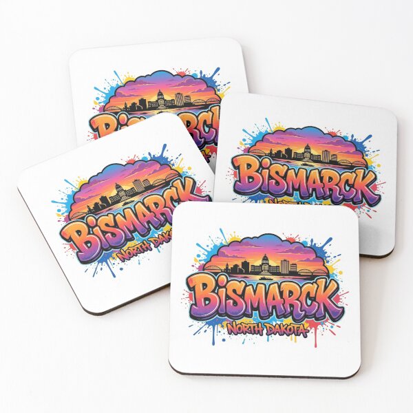 Item preview, Bismarck City Graffiti Sticker designed and sold by Imaginarium of Chaos falcon88 .