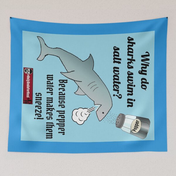 Item preview, Sneezing Shark designed and sold by OnlyDadsForReal.