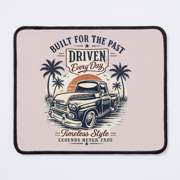 Item preview, Vintage Classic Truck Retro Graphic Tee | Built for the Past Driven Every Day Timeless Style Car Lover Design designed and sold by sumodesign.