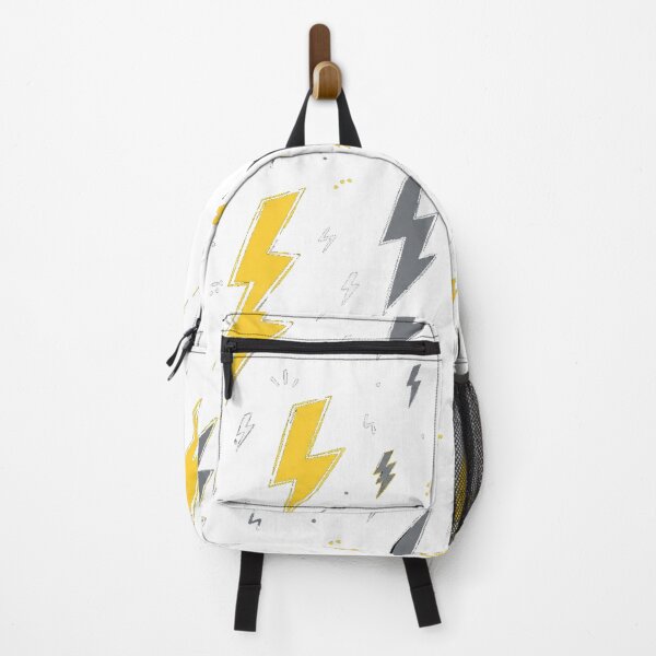 Item preview, Lightning Bolt Pattern – Bold Yellow White & Gray Thunder Design designed and sold by Seculinator.