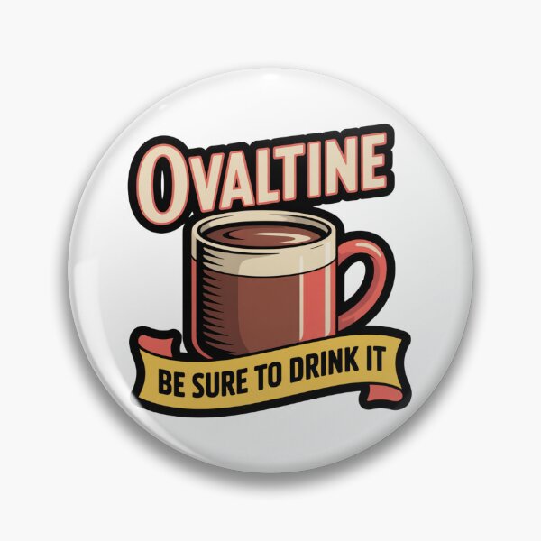 Item preview, Ovaltine Be Sure To Drink It Retro Sticker designed and sold by LukaRealm.