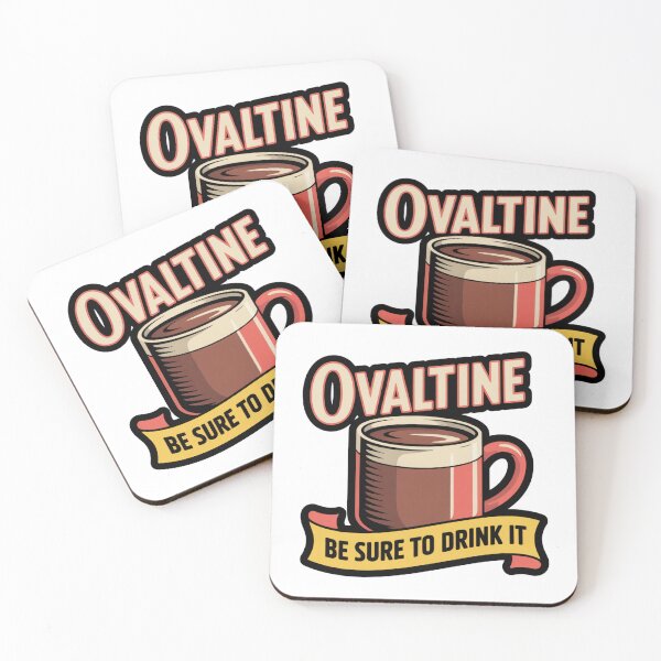 Item preview, Ovaltine Be Sure To Drink It Retro Sticker designed and sold by LukaRealm.
