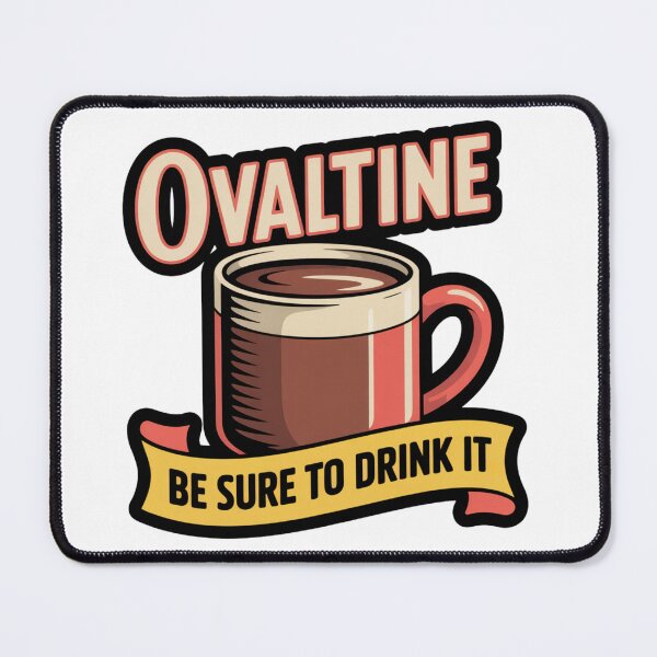 Item preview, Ovaltine Be Sure To Drink It Retro Sticker designed and sold by LukaRealm.